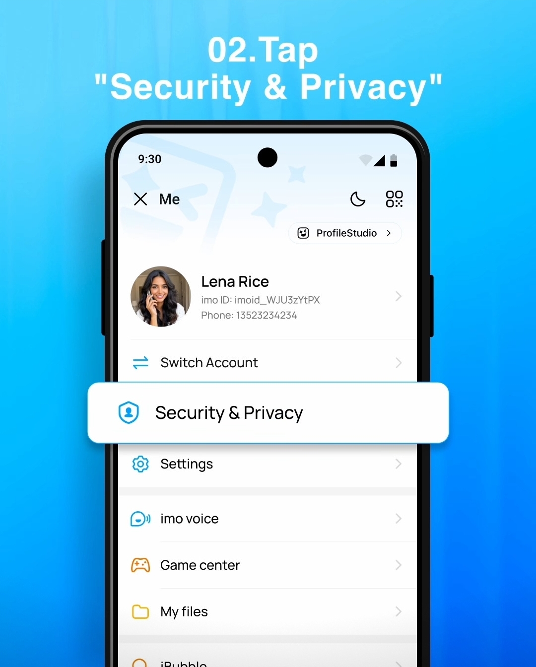 Step 2: Go to "Security & Privacy"